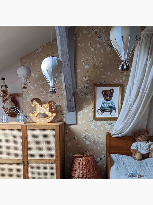 Decoratieve luchtballon, beige en blauw - Kiabi