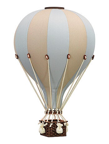 Decoratieve luchtballon, beige en blauw | sevira kids