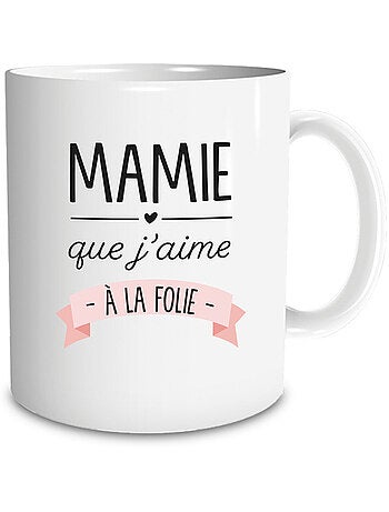 Decoratieve mok van keramiek met hart – Oma