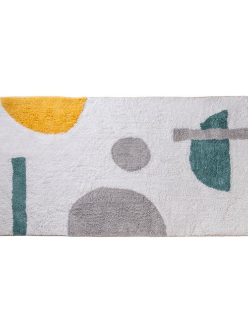Decoratieve vloerkleed katoen Guy Levasseur Abstrait met franjes - 60x120 cm - Kiabi Decoratieve vloerkleed katoen Guy Levasseur Abstrait met franjes - 60x120 cm - Kiabi