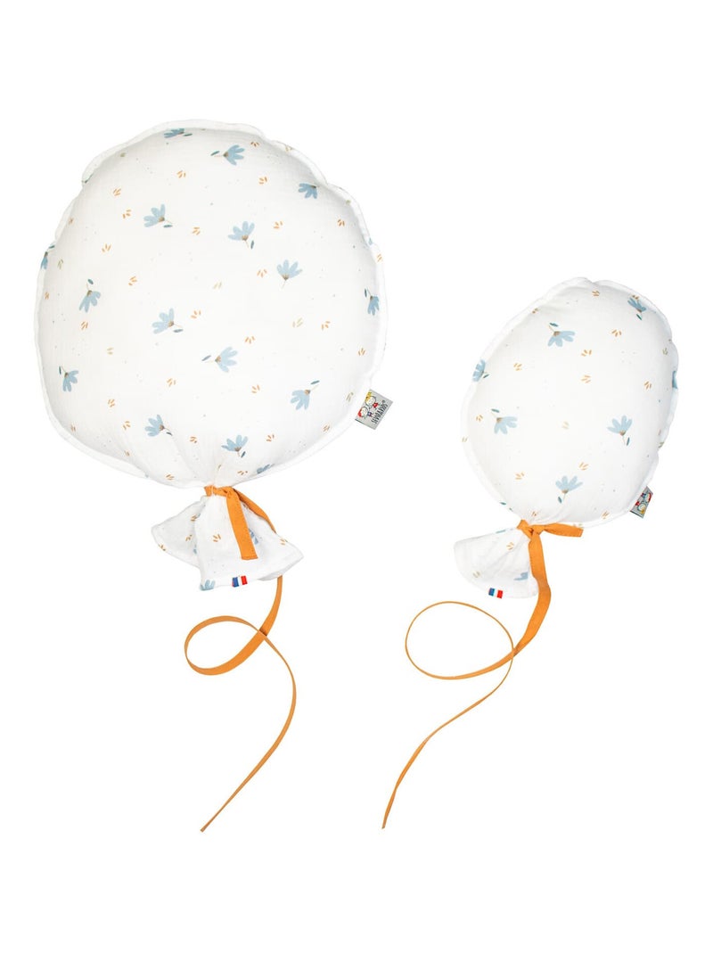 Decoratieve wandballon in katoensatijn, bleuet Blauw - Kiabi