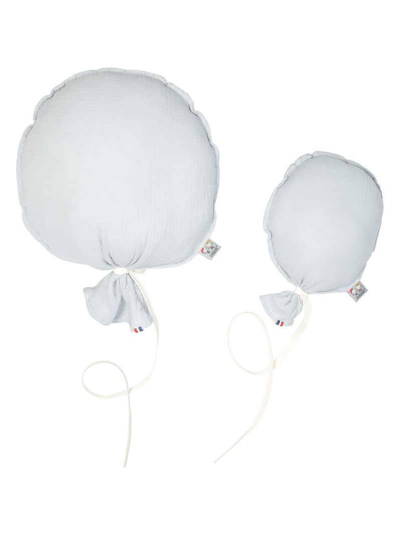 Decoratieve wandballon van katoengaas - ambachtelijk en personaliseerbaar - gemaakt in frankrijk Grijs - Kiabi