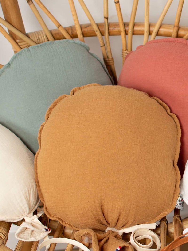 Decoratieve wandballon van katoengaas - ambachtelijk en personaliseerbaar - gemaakt in frankrijk Hazelnootbruin - Kiabi