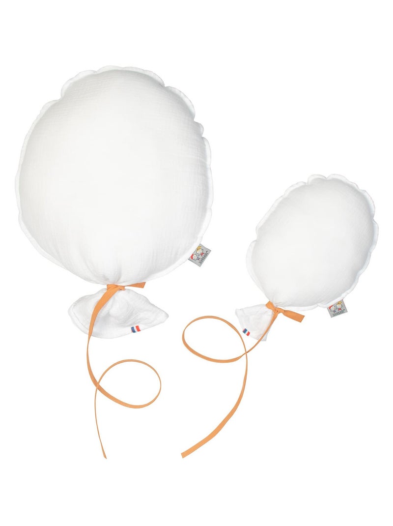 Decoratieve wandballon van katoengaas - ambachtelijk en personaliseerbaar - gemaakt in frankrijk Wit - Kiabi