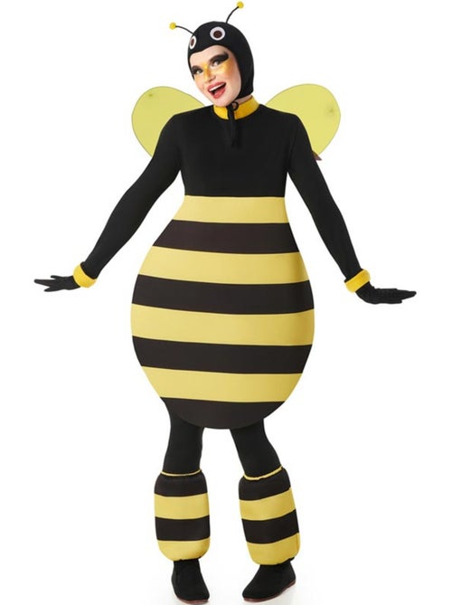Déguisement d'abeille potelée avec ailes pour femme - Kiabi