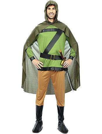 Déguisement d'archer de la forêt avec cape pour homme
