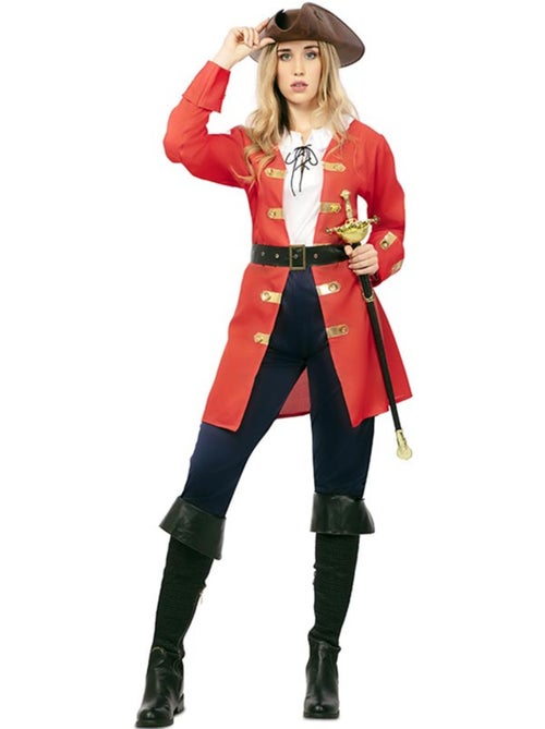 Déguisement de capitaine pirate féminine avec ceinture pour femme - Kiabi