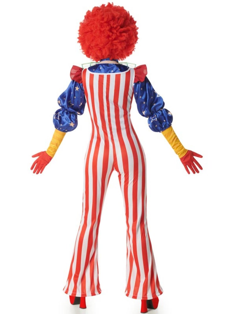 Déguisement de clown à rayures pour femme Multicolore - Kiabi