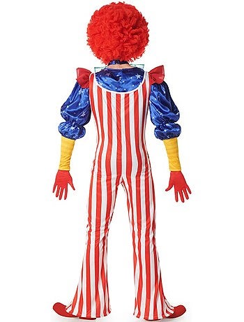 Déguisement de clown à rayures pour homme