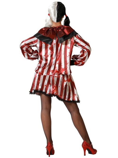 Déguisement de clown féminine à rayures pour femme - Kiabi