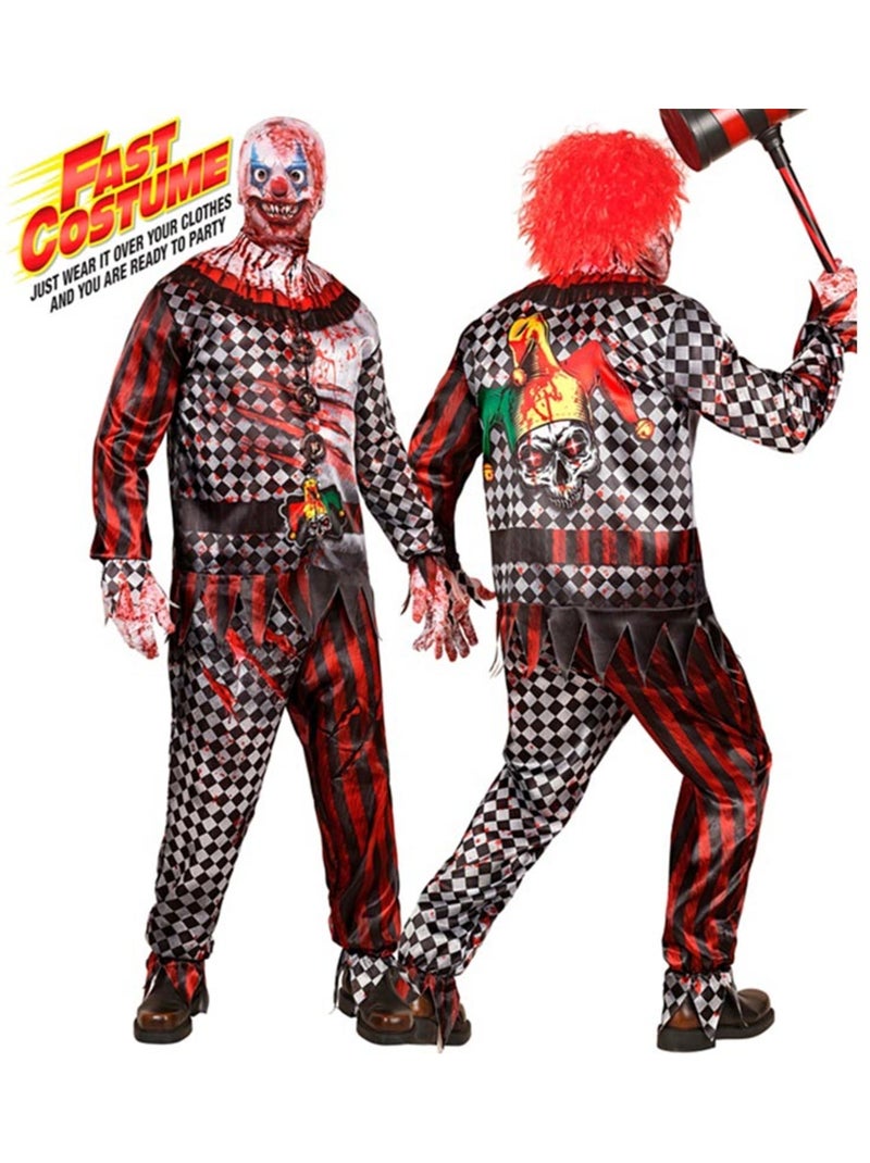 Déguisement de clown maléfique rapide et facile Multicolore - Kiabi