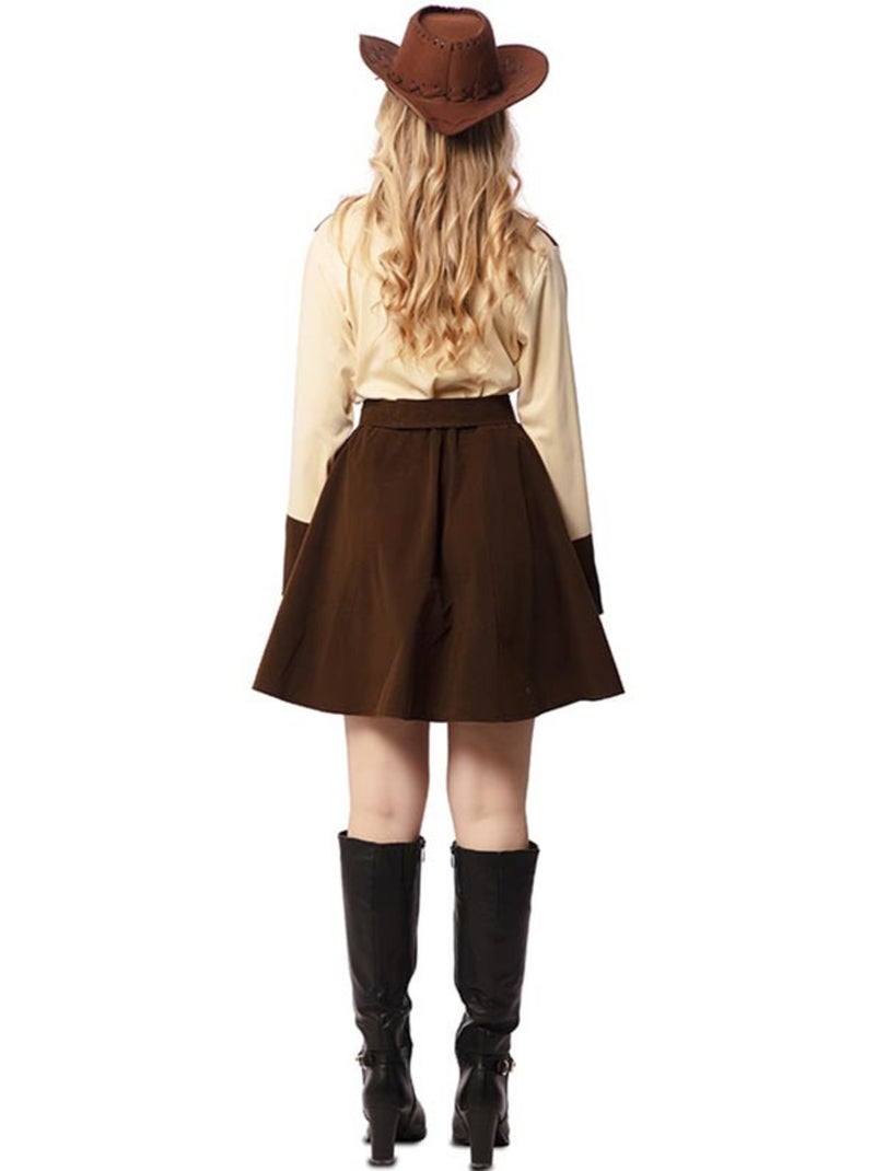 Déguisement de cow-girl avec ceinture pour femme Multicolore - Kiabi