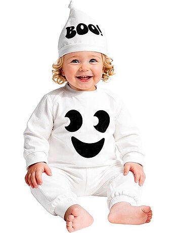 Déguisement de fantôme souriant pour bébé