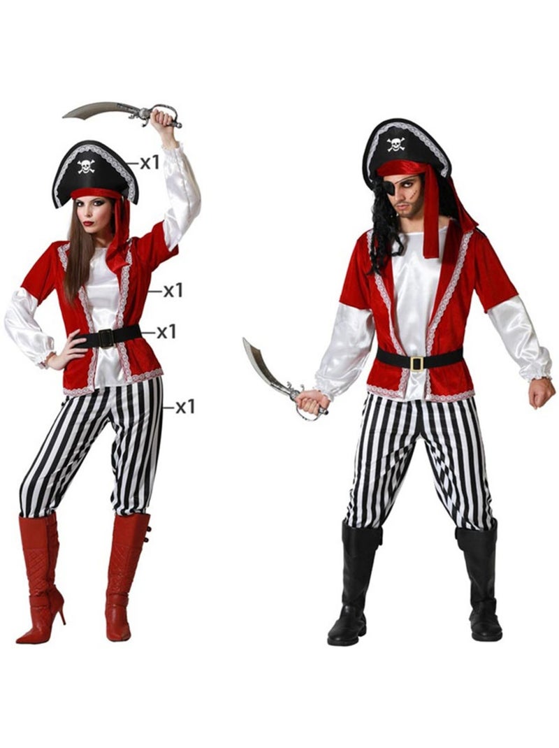 Déguisement de pirate à rayures pour femme Multicolore - Kiabi