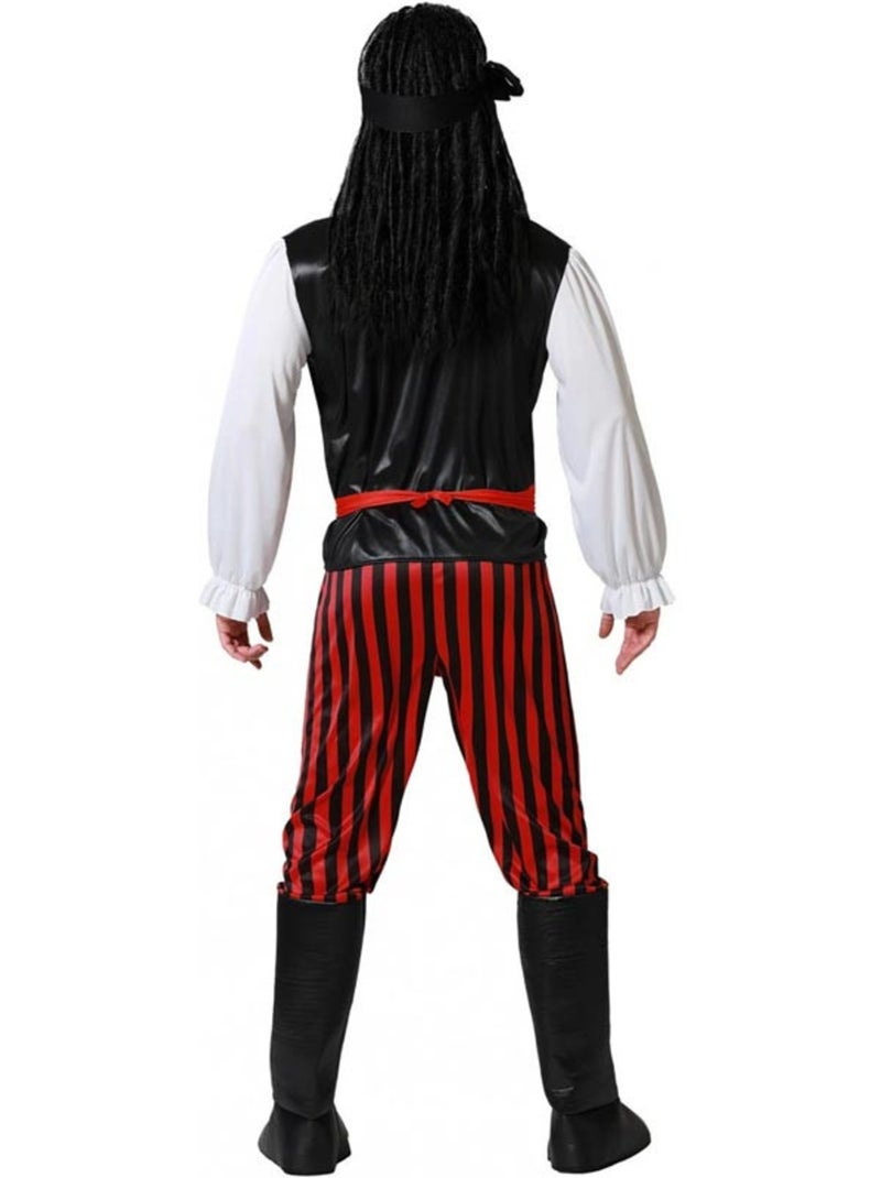 Déguisement de pirate à rayures pour homme Multicolore - Kiabi