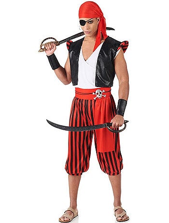 Déguisement de pirate à rayures pour homme