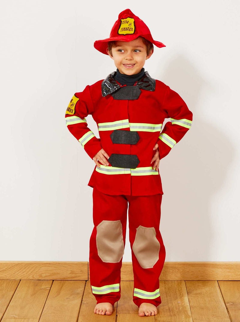 Déguisement de pompier rouge - Kiabi