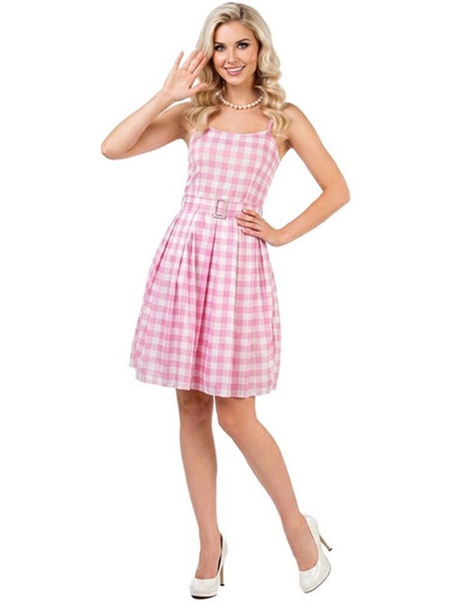 Déguisement de poupée célèbre en robe à carreaux pour femme - Kiabi