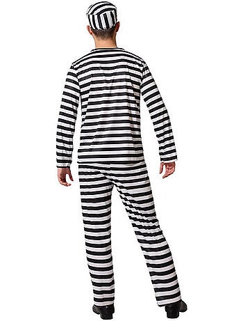 Déguisement de prisonnier à rayures pour homme