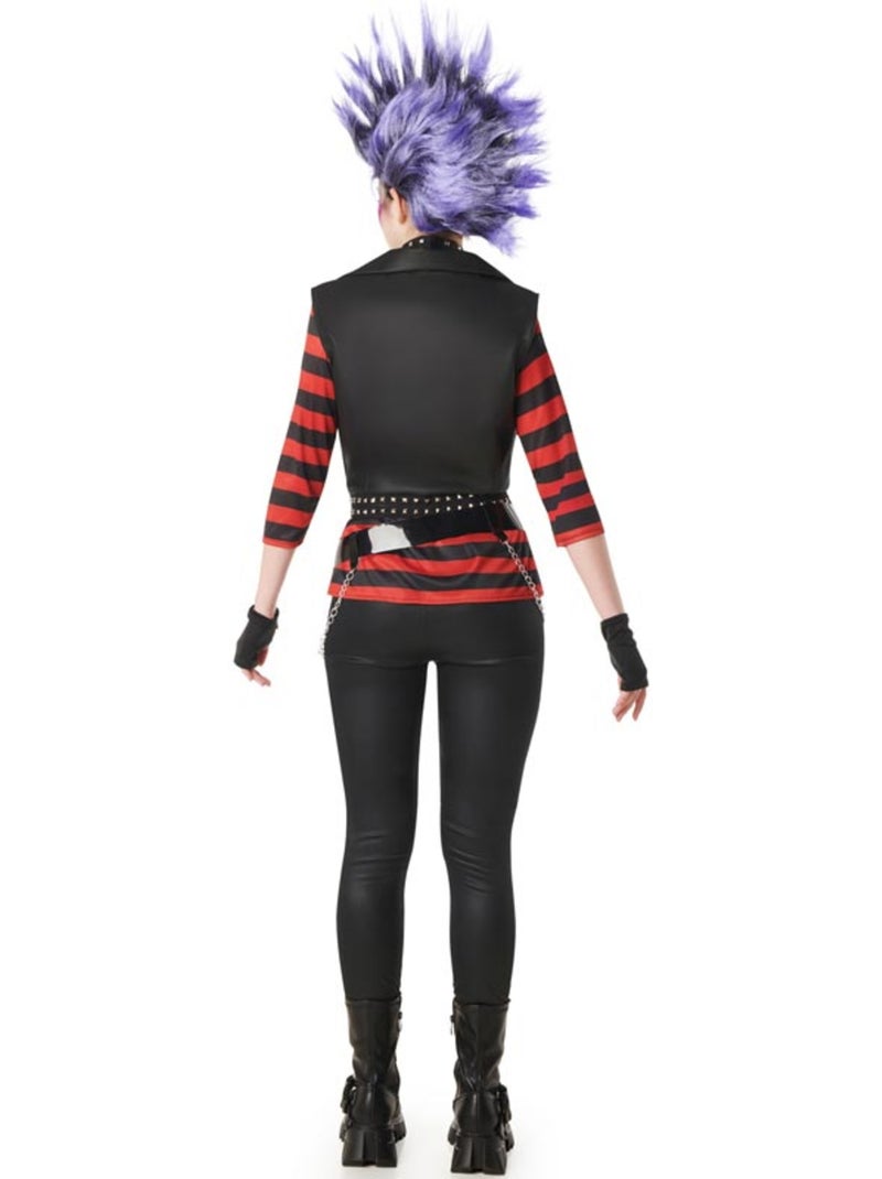 Déguisement de punk à rayures pour femme Multicolore - Kiabi