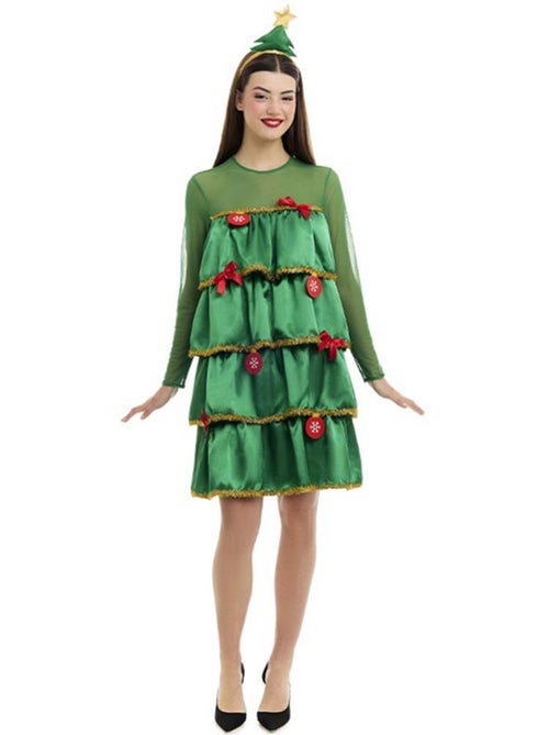 Déguisement de sapin de Noël avec volants et bandeau - Kiabi