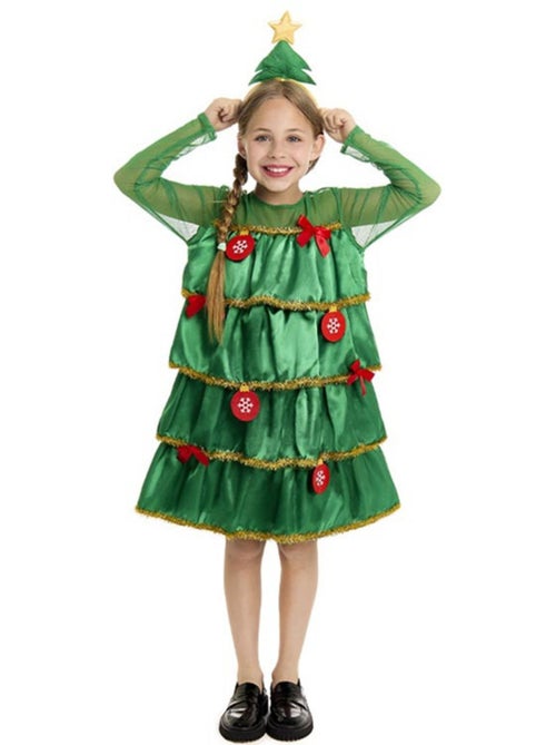 Déguisement de sapin de Noël avec volants et bandeau - Kiabi