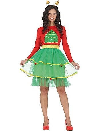 Déguisement de sapin de noël pour femme