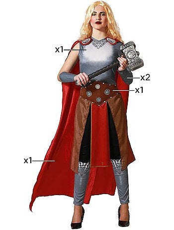 Déguisement de super-héroïne nordique pour femme