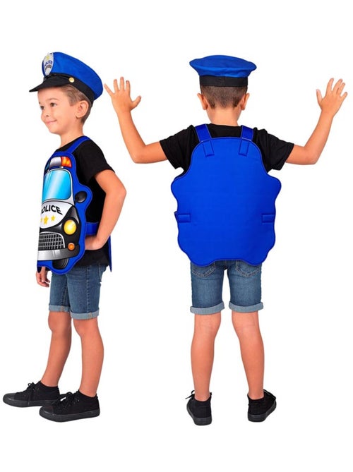 Déguisement de voiture de police avec chapeau - Kiabi