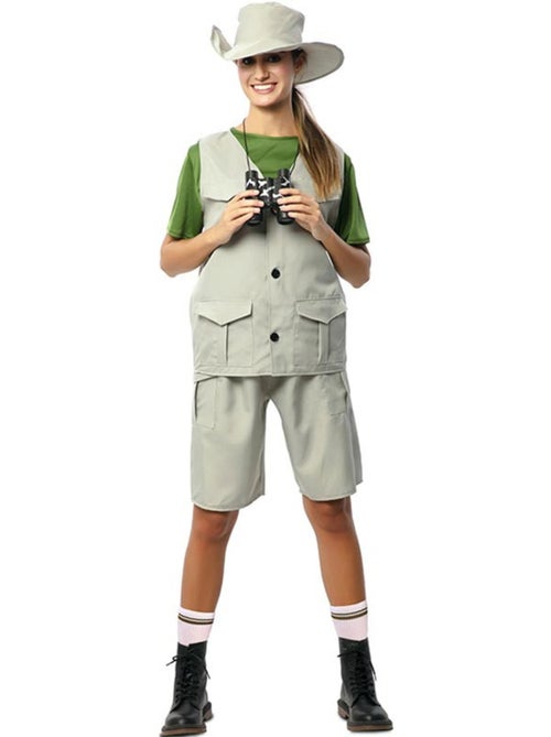 Déguisement d'exploratrice de la nature avec chapeau pour femme - Kiabi