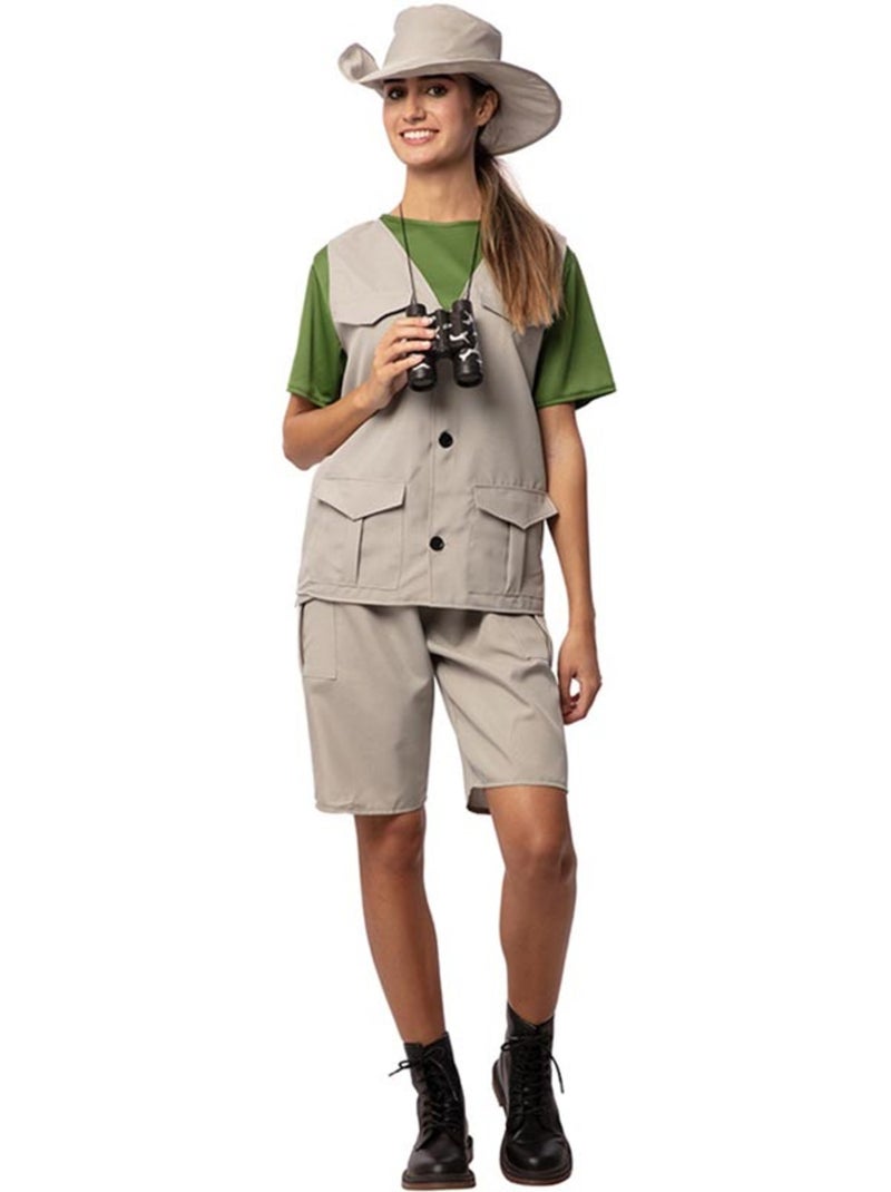 Déguisement d'exploratrice de la nature avec chapeau pour femme Multicolore - Kiabi