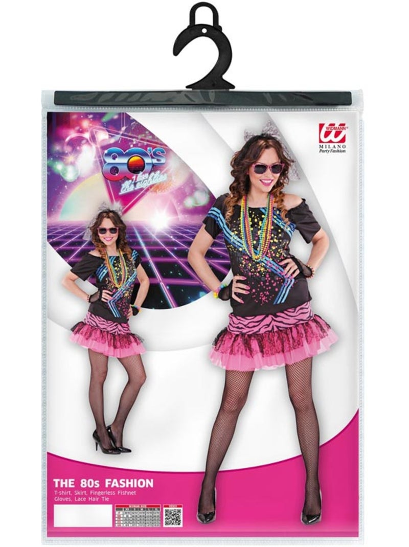 Déguisement Femme des années 80 Multicolore - Kiabi