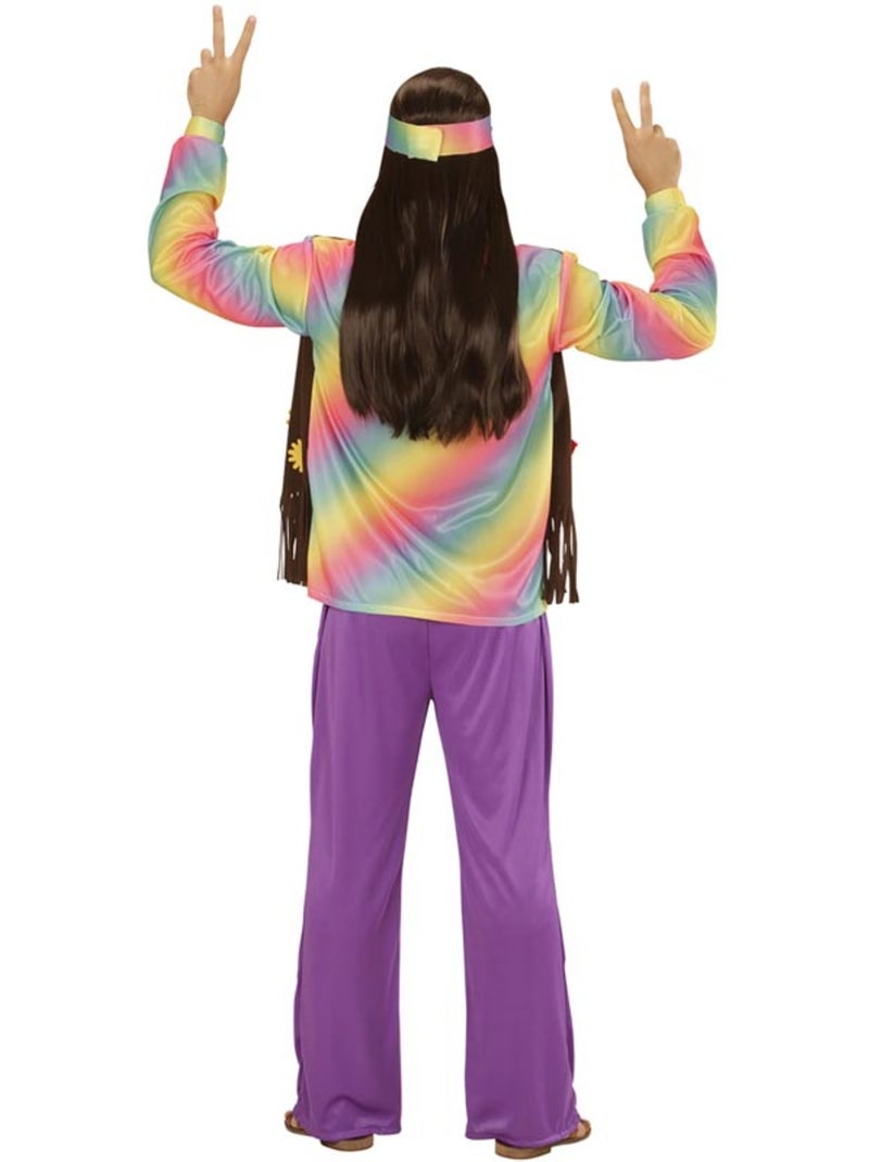 Déguisement Hippie - Homme Multicolore - Kiabi