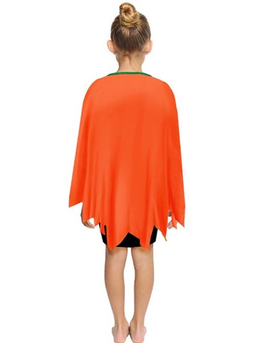 Déguisement ou poncho citrouille joyeuse (65 cm) - Kiabi