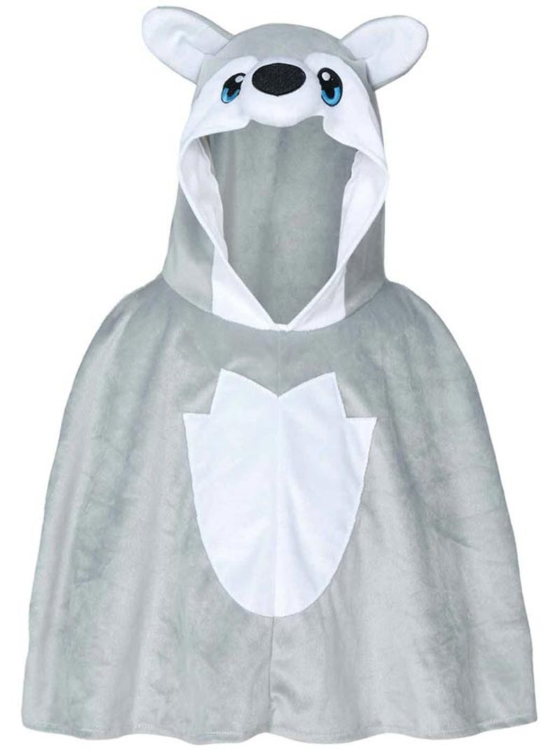 Déguisement ou poncho de loup gris pour bébé Multicolore - Kiabi