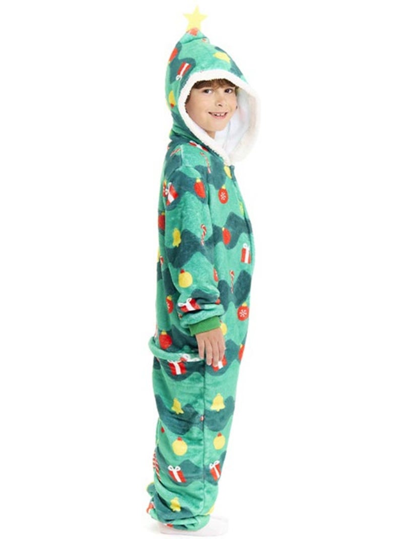 Déguisement ou pyjama sapin de Noël avec capuche Multicolore - Kiabi