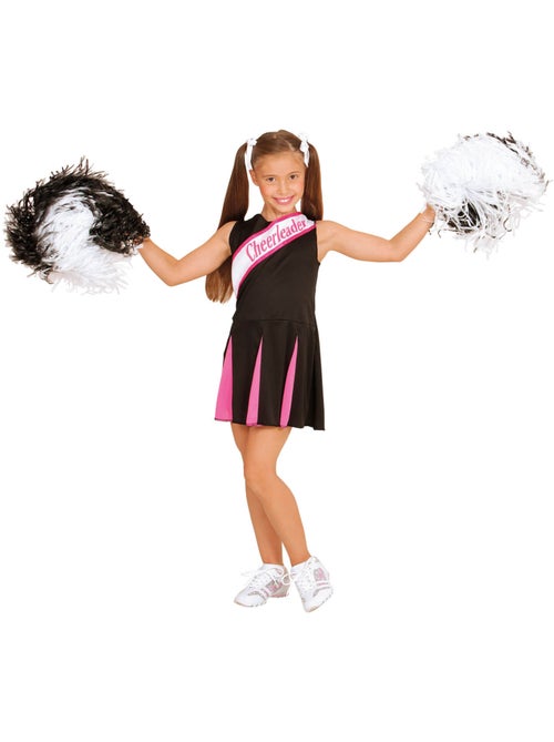 Déguisement Pom Pom Girl Noir et Rose - Fille - Kiabi