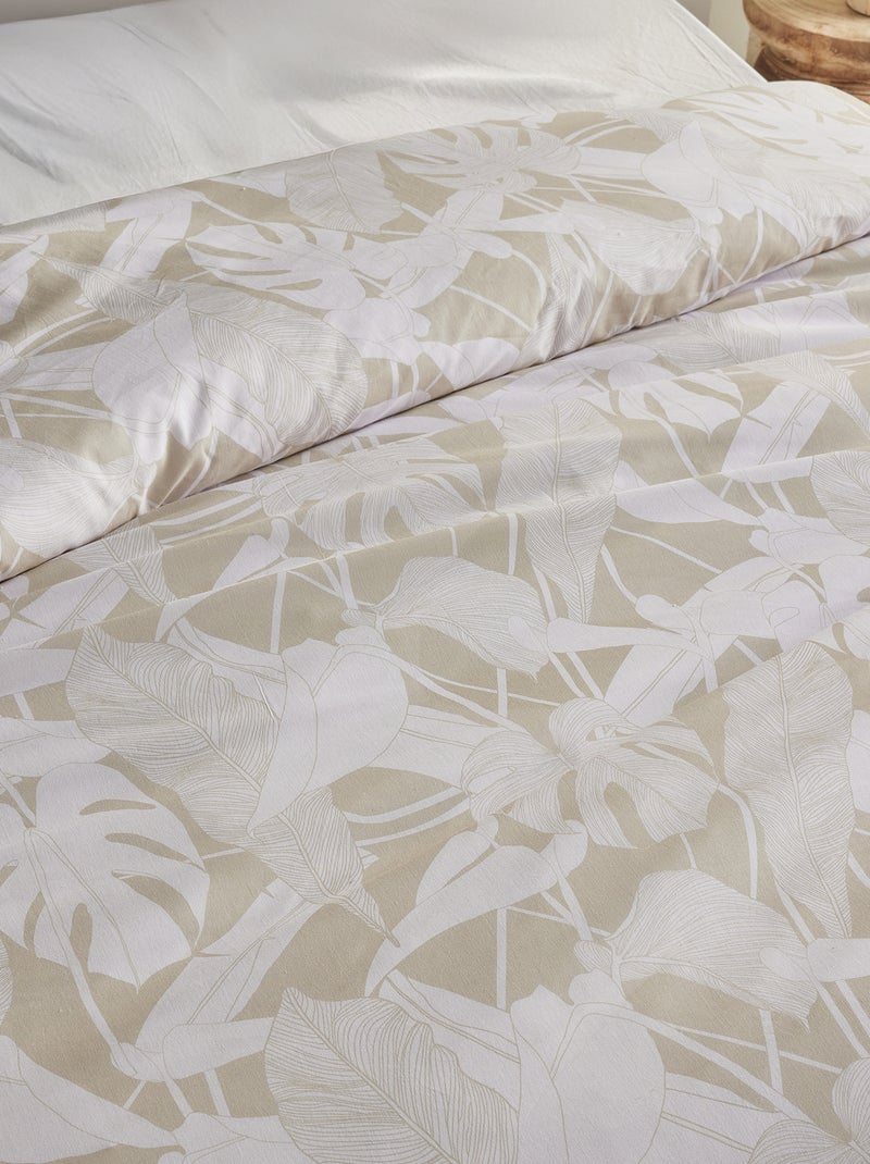 Dekbed met print BIEGE - Kiabi