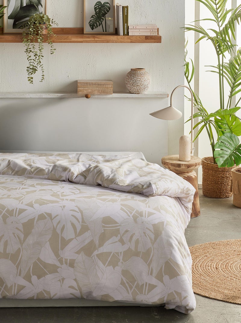Dekbed met print BIEGE - Kiabi