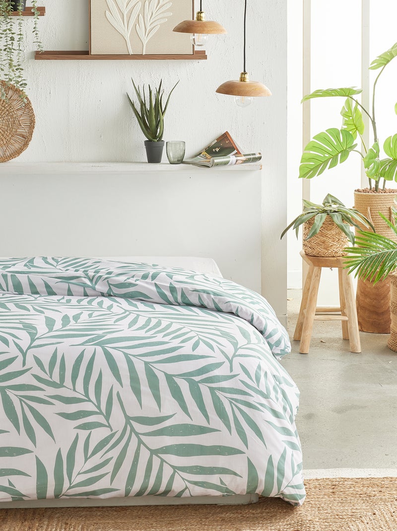 Dekbed met print GROEN - Kiabi