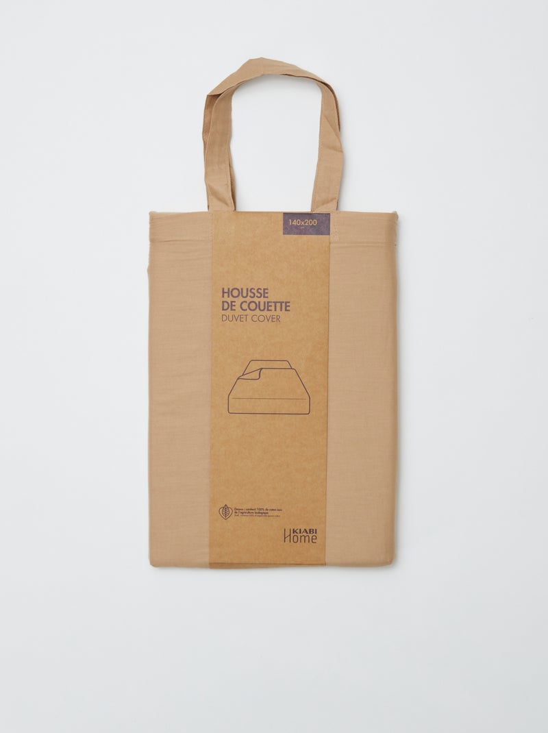 Dekbedovertrek (140 x 200cm) - Kiabi Home BIEGE - Kiabi