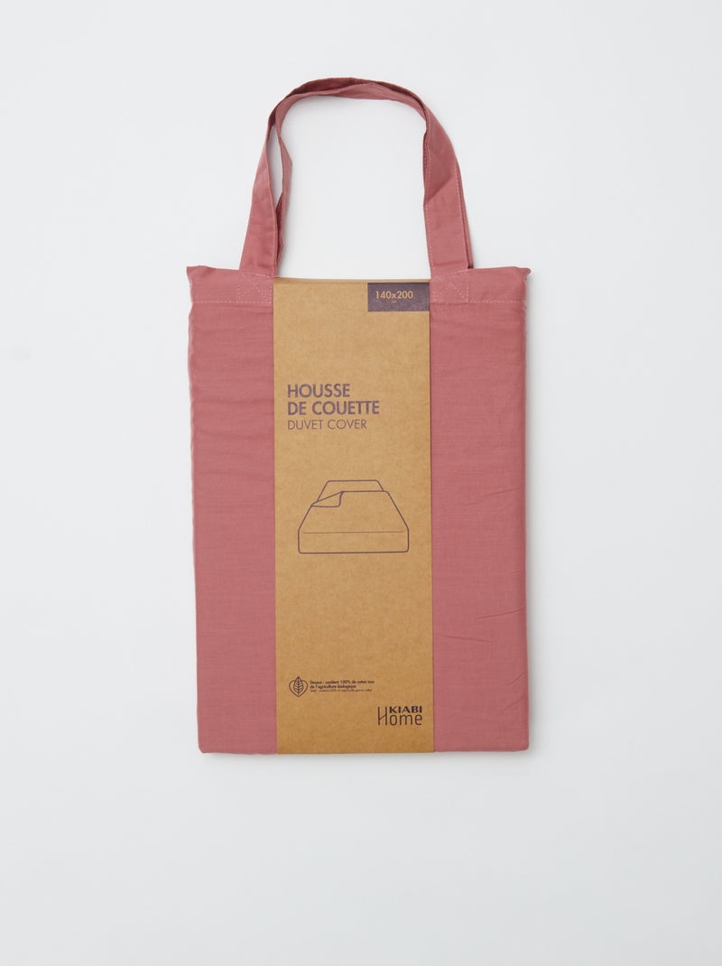 Dekbedovertrek (140 x 200cm) - Kiabi Home ROSE - Kiabi