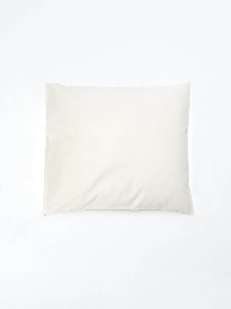 Dekbedovertrek (140 x 200cm) + kussensloop - 2-delige set Biege - Kiabi