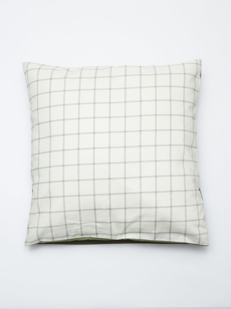 Dekbedovertrek (140 x 200cm) + kussensloop - 2-delige set BIEGE - Kiabi