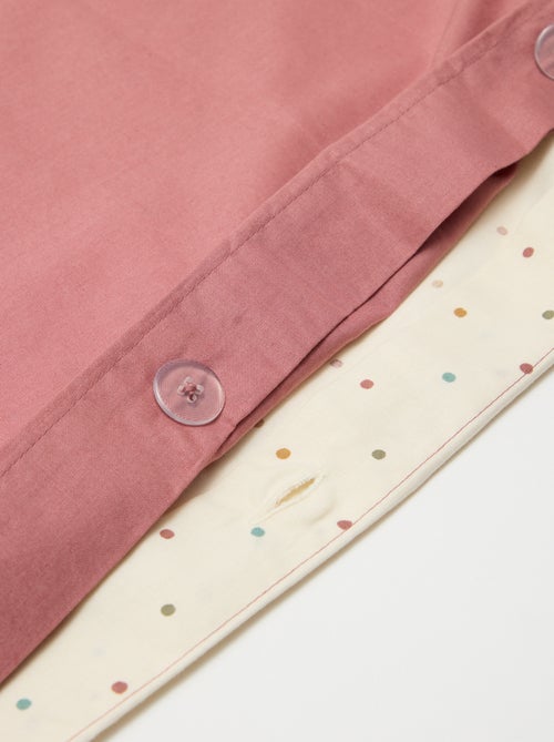 Dekbedovertrek (140 x 200cm) + kussensloop - 2-delige set - Kiabi