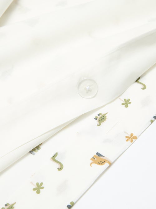 Dekbedovertrek (140 x 200cm) + kussensloop - 2-delige set - Kiabi