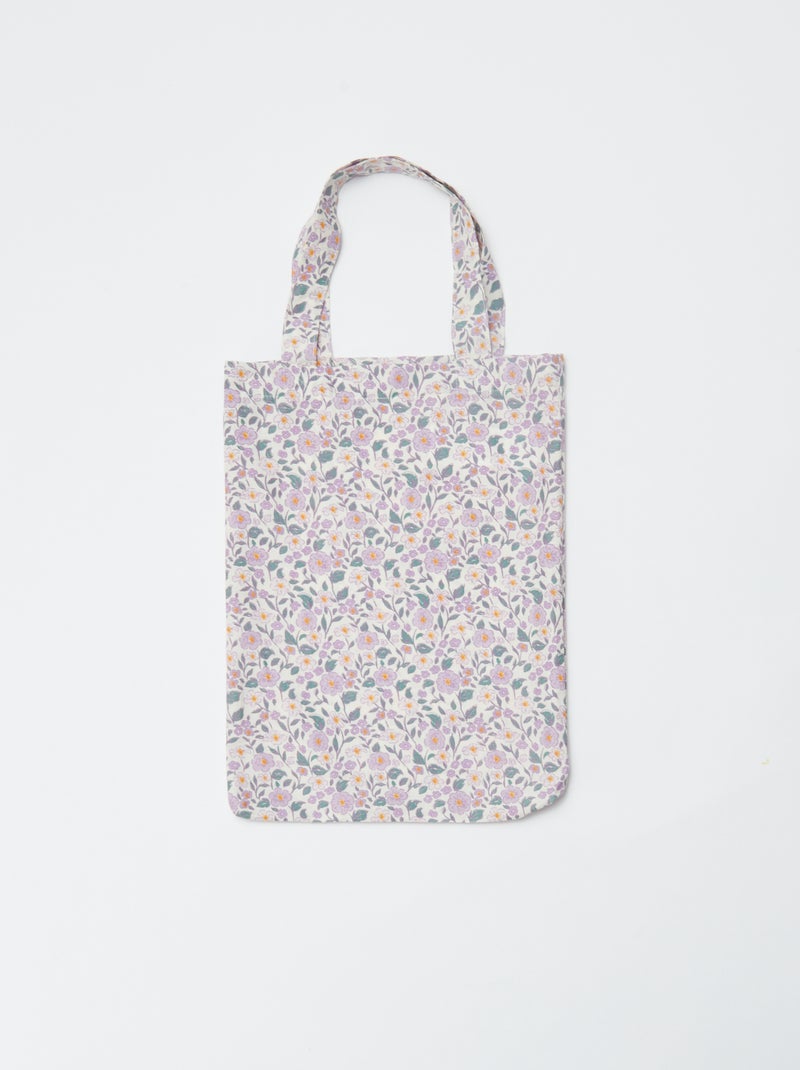 Dekbedovertrek (140 x 200cm) + kussensloop - 2-delige set PAARS - Kiabi