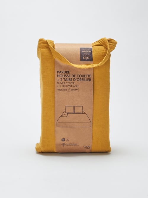 Dekbedovertrek 2 personen (240 x 220cm) van katoengaas - Kiabi Home - Kiabi