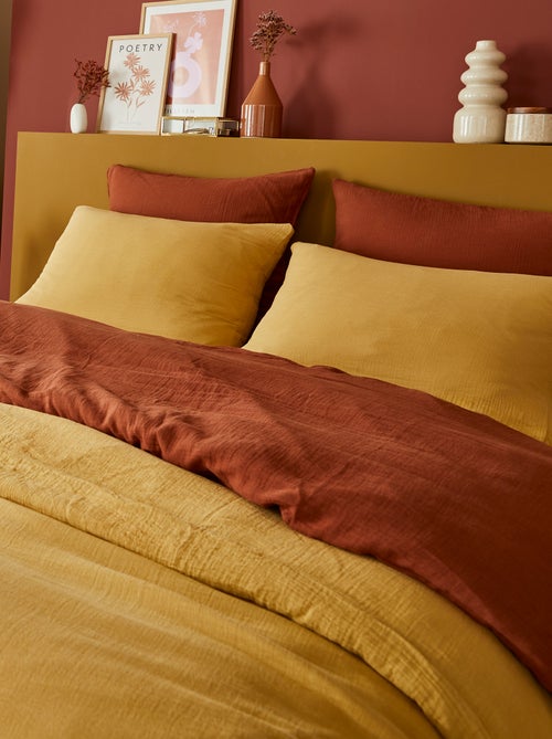 Dekbedovertrek 2 personen (260 x 240cm) van katoengaas - Kiabi Home - Kiabi