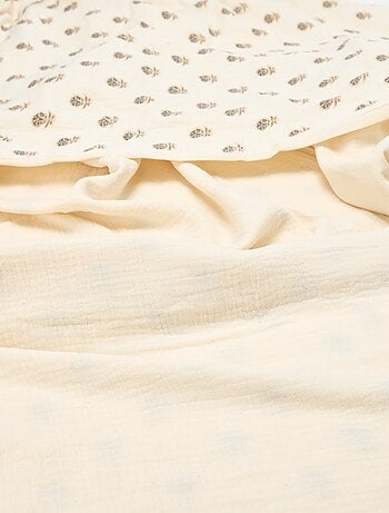 Dekbedovertrek 2-persoons (200x200 cm) van katoenen mousseline - Kiabi Home